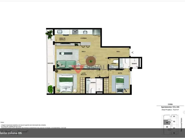 Imagem 6: Apartamento à Venda na Gávea RJ, 72m², Excelente Localização