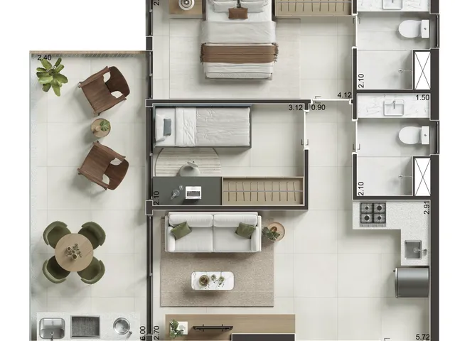 Imagem 13: Apartamento em Laranjeiras Rio de Janeiro RJ