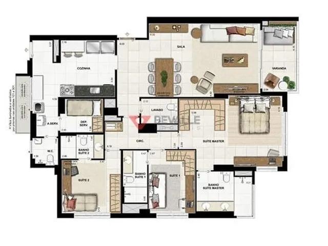 Imagem 7: Apartamento à venda no Flamengo: 150m², 3 suítes, 2 vagas