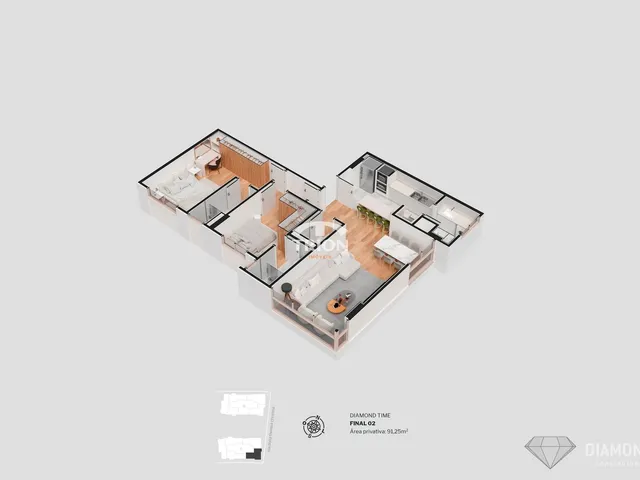 Imagem 2: Apartamento de 2 dormitórios a venda no bairro Florestal em Lajeado/RS
