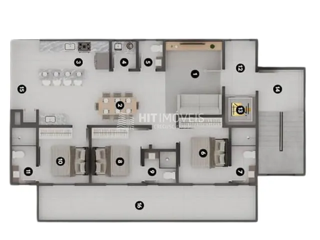 Imagem 2: Apartamento - Balnéario Piçarras - Sc