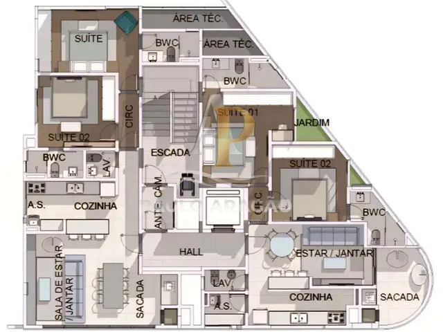 Imagem 9: Apartamento À Venda, no Santo Antonie Residence em Porto Belo, Perequê, com 2 Quartos, 80M²