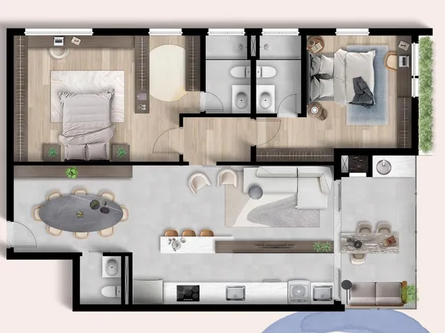 Imagem 3: Apartamento Garden para Venda em Curitiba / Pr no Bairro Juvevê