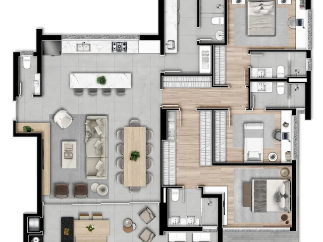 Imagem 3: Apartamento para Venda em Curitiba / Pr no Bairro Champagnat