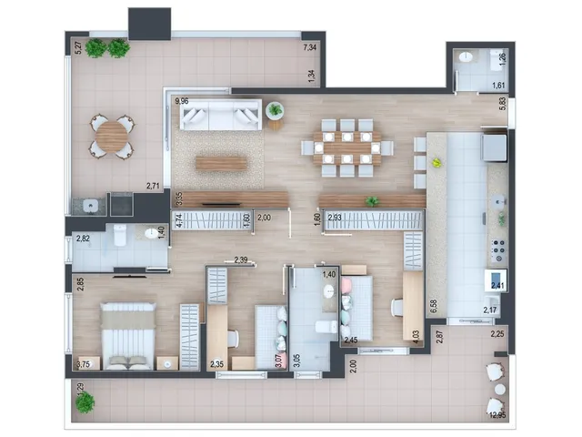 Imagem 8: Apartamento para Venda em Curitiba / Pr no Bairro Água Verde