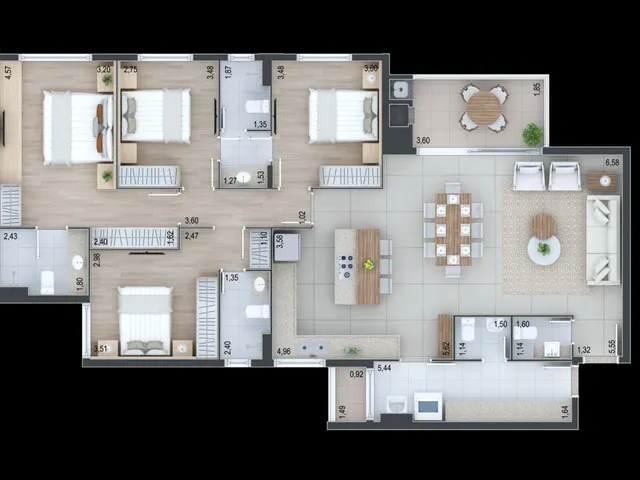 Imagem 4: Apartamento para Venda em Curitiba / Pr no Bairro Juvevê