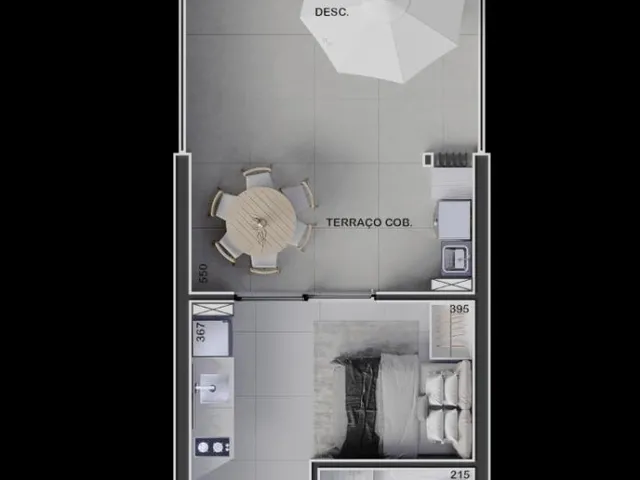 Imagem 8: Studio para Venda em Curitiba / Pr no Bairro Boa Vista