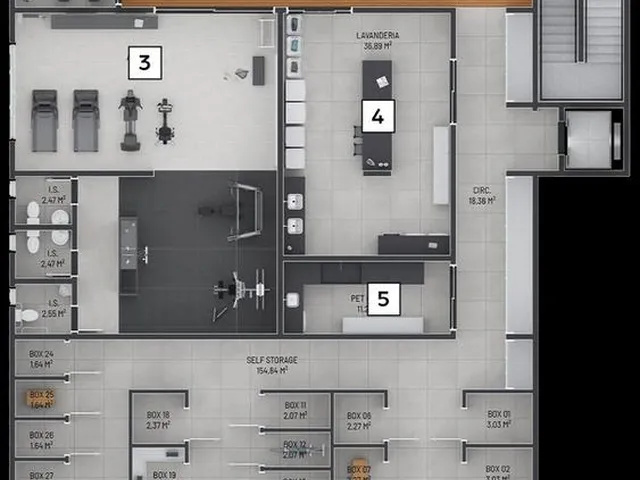 Imagem 10: Studio para Venda em Curitiba / Pr no Bairro Campo Comprido