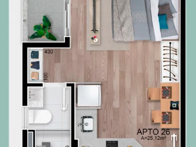 Imagem 16: Studio para Venda em Curitiba / Pr no Bairro Mercês
