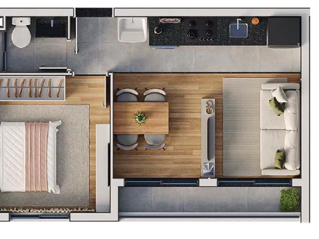 Imagem 9: Studio para Venda em Curitiba / Pr no Bairro Capão Raso