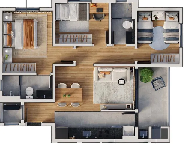 Imagem 8: Studio para Venda em Curitiba / Pr no Bairro Capão Raso