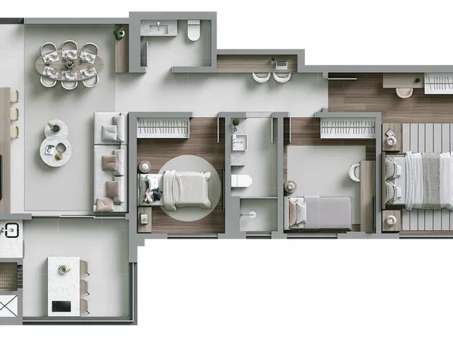 Imagem 5: Apartamento para Venda em Curitiba / Pr no Bairro Mercês