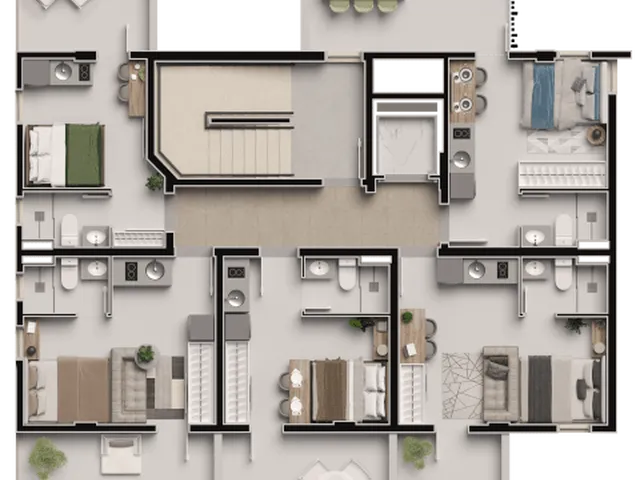 Imagem 3: Studio para Venda em Curitiba / Pr no Bairro Guabirotuba