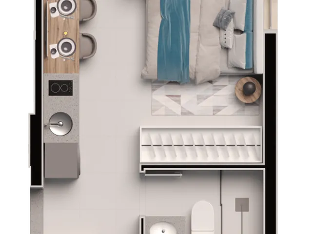 Imagem 4: Studio para Venda em Curitiba / Pr no Bairro Guabirotuba
