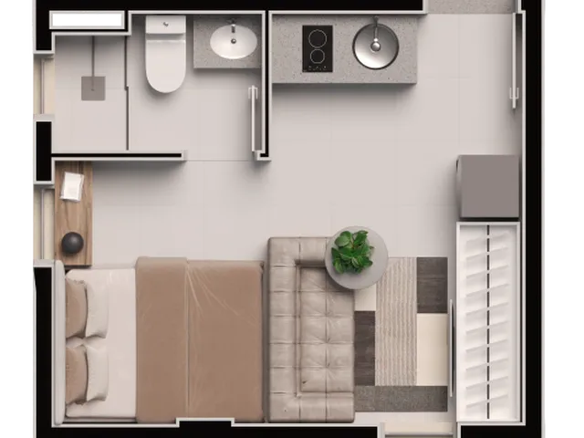 Imagem 6: Studio para Venda em Curitiba / Pr no Bairro Guabirotuba