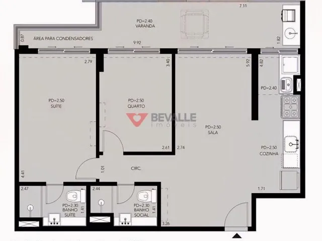 Imagem 15: Apartamento à Venda em Botafogo, 78m², 2 Quartos, 1 Suíte