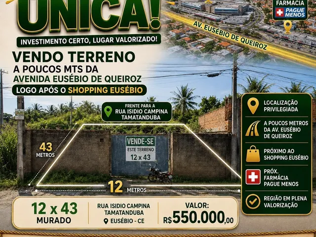 Imagem: Vendo terreno próximo a Pague Menos e ao