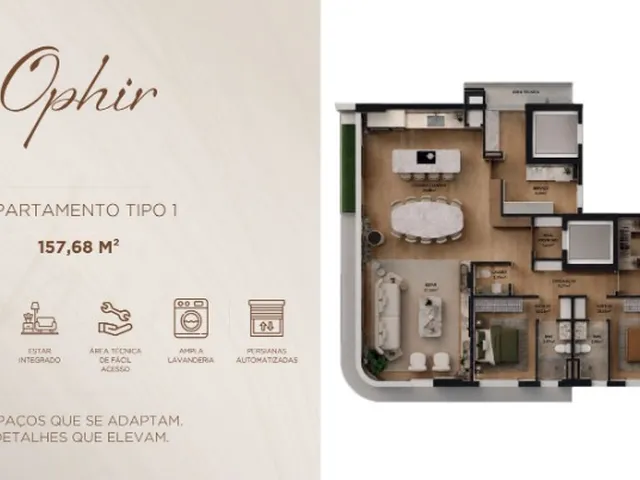 Imagem 6: Apartamento à venda no Centro de Joinville-SC: 3 quartos, 2 suítes, 2 salas, 4