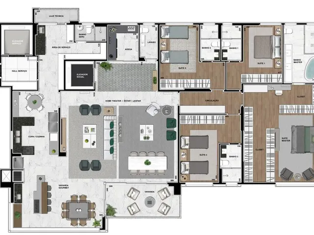 Imagem 9: Apartamento para Venda em Curitiba / PR no bairro Ecoville