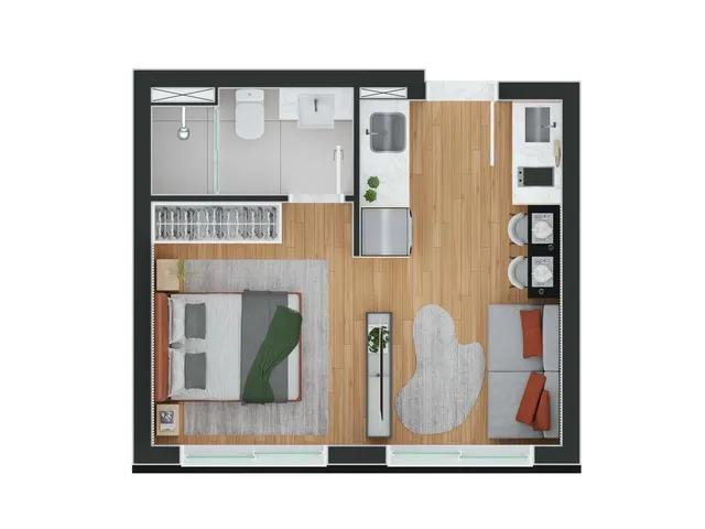Imagem 12: Studio para Venda em Curitiba / Pr no Bairro Rebouças