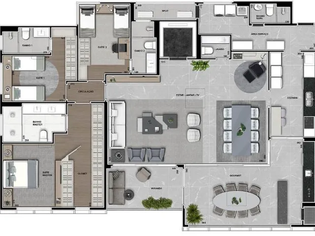Imagem 2: Apartamento para Venda em Curitiba / PR no bairro Ecoville