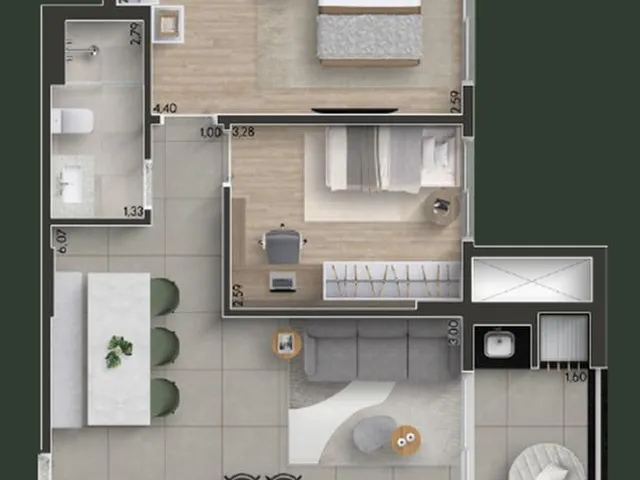 Imagem 12: Apartamento para Venda em Curitiba / PR no bairro Campina do Siqueira