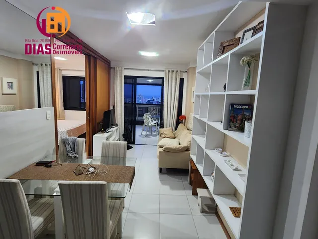 Imagem 6: Vendo lindo Apartamento Vista mar com 51m2, varanda gourmet, 1/4 suíte, mobiliado e