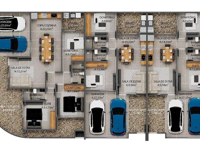 Imagem 9: Casa Geminada Residencial com 3 Quartos (1 Suíte) e 2 Vagas