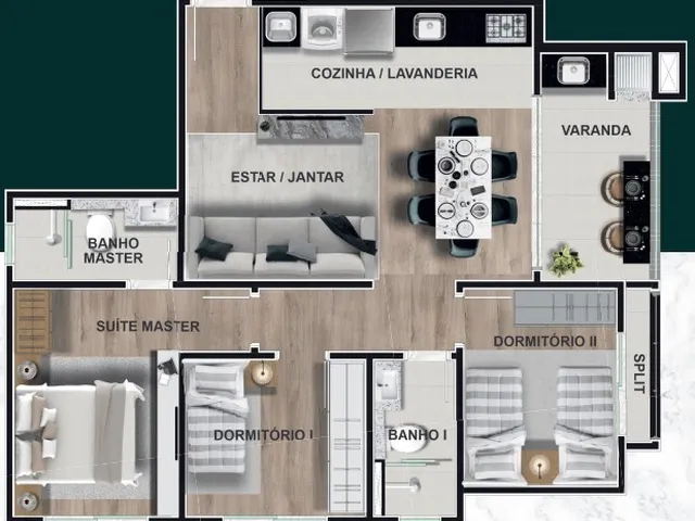 Imagem 8: Apartamento para Venda em Curitiba / Pr no Bairro Capão Raso