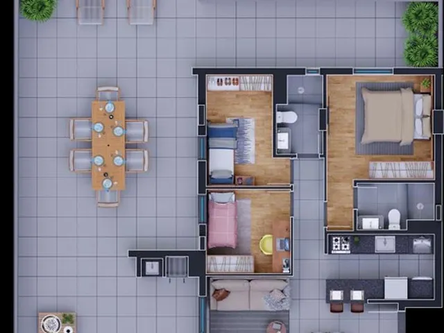 Imagem 6: Apartamento Garden para Venda em Curitiba / Pr no Bairro Bacacheri