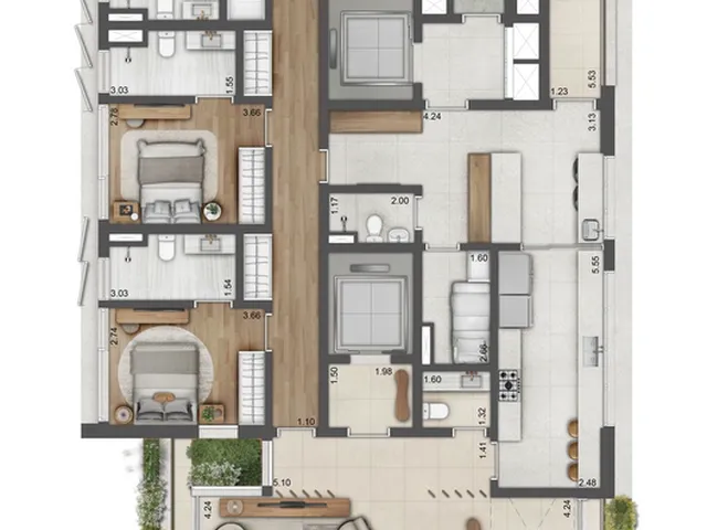 Imagem 3: Lignea Apartamento com 4 dormitórios