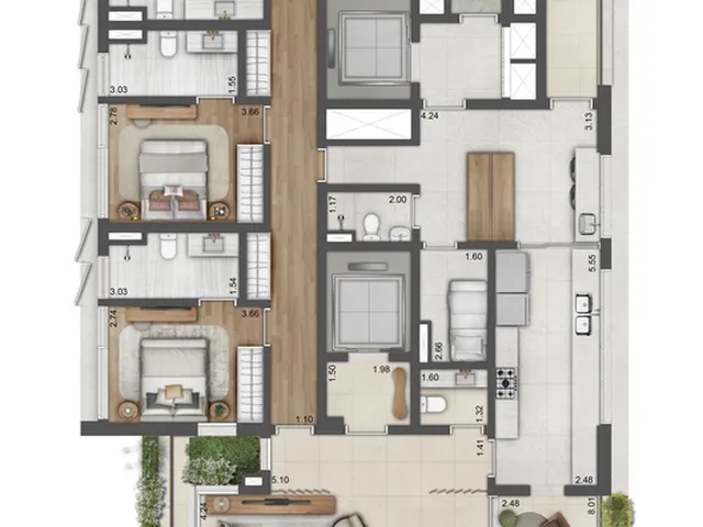 Imagem 5: Lignea Apartamento com 4 dormitórios