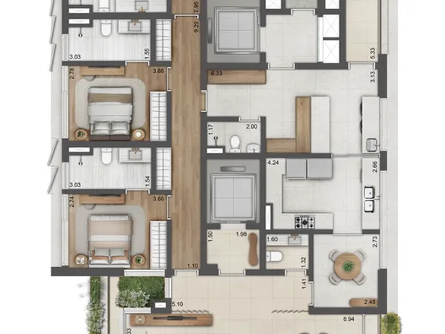 Imagem 6: Lignea Apartamento com 4 dormitórios