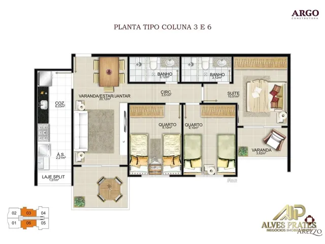 Imagem 10: Apartamento 3 quartos Alto Padrão a venda em praia de itaparica - ES