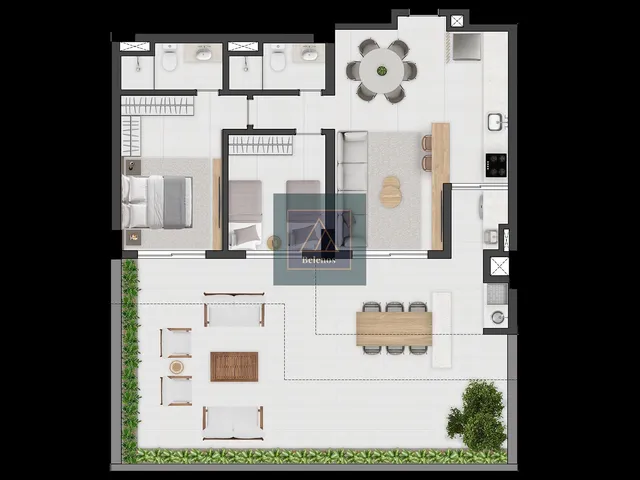 Imagem 14: Água Verde - Apto Garden com 2 Quartos Sendo 1 Suíte. 123M². 2 Vagas. Lazer Completo