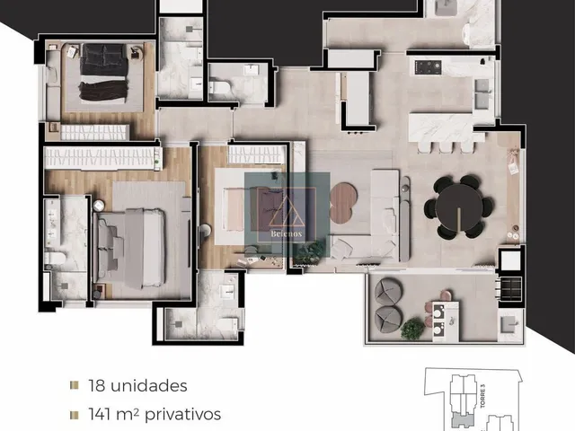 Imagem 6: Seminário!! Apartamento Duplex 3 Suítes. 4 Vagas. 178,90 M²