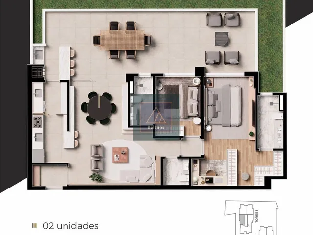 Imagem 2: Seminário - Apartamento 2 Suítes. 2 Vagas. 96 M². Face Leste