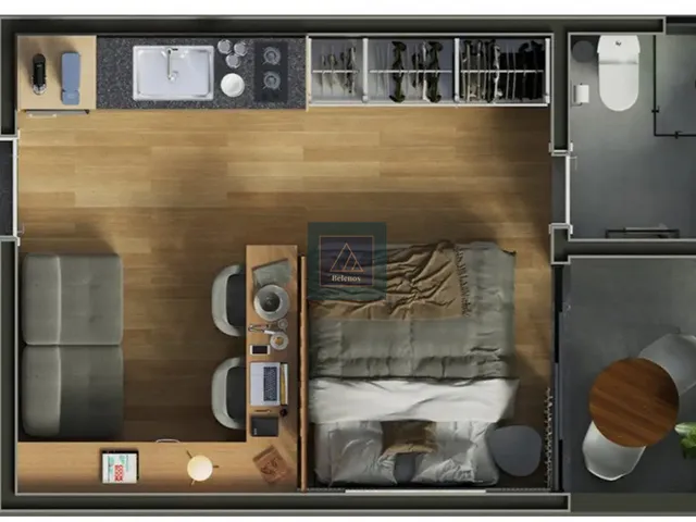 Imagem 14: Studio À Venda no Bacacheri - 23M². Próximo À Base Aérea. Entrega 09/27