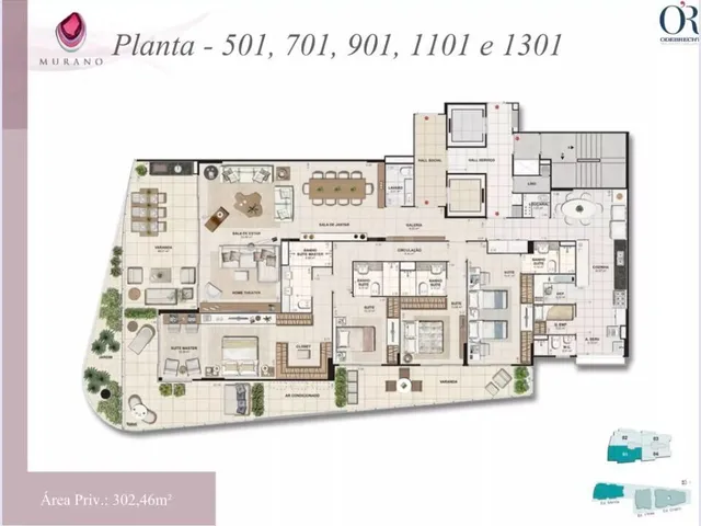 Imagem 14: Apartamento de 4 quartos à venda no Murano, com 302m², na Praia de Icaraí, Niterói/RJ