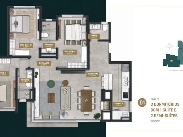 Imagem 15: Apartamento Urban- 1701 | Torres-Rs - Apartamento Urban- 1701