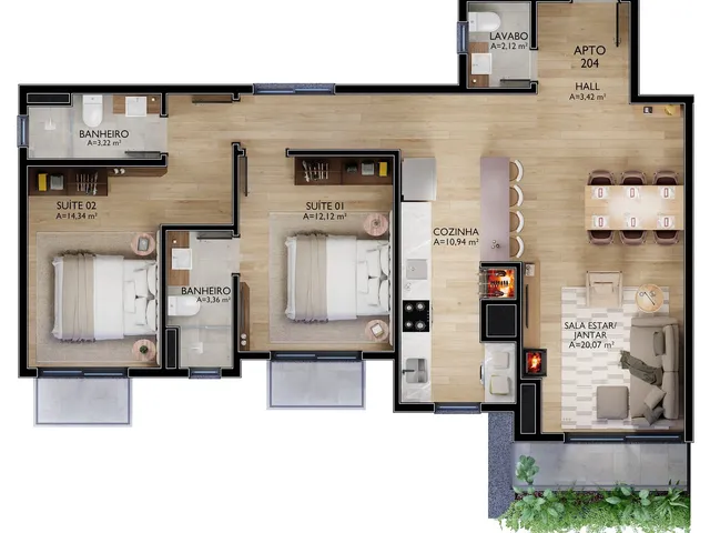 Imagem 16: Viik - Viik Apartamento com 2 dormitórios