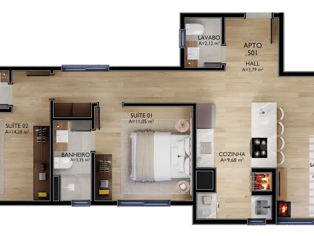 Imagem 15: Viik - Viik Apartamento com 2 dormitórios