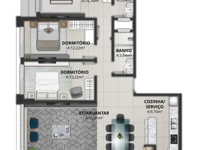 Imagem 9: Maui - Maui Apartamento com 2 dormitórios