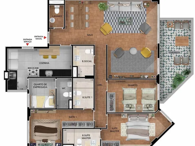 Imagem 4: Apartamento em Jardim Botânico Rio de Janeiro RJ
