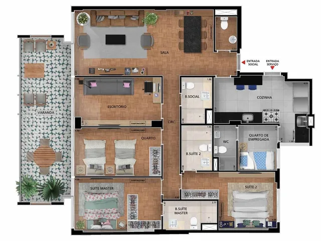Imagem 5: Apartamento em Jardim Botânico Rio de Janeiro RJ