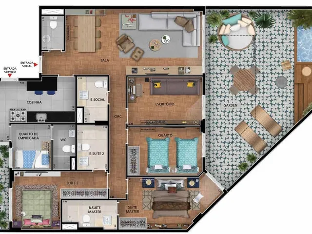 Imagem 7: Apartamento em Jardim Botânico Rio de Janeiro RJ