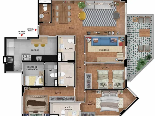 Imagem 9: Apartamento em Jardim Botânico Rio de Janeiro RJ