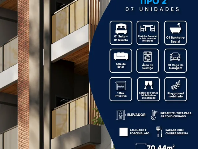 Imagem 7: Apartamentos modernos à venda no JARDIM GISELA, TOLEDO - PR