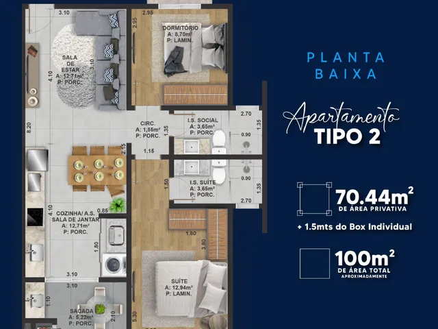 Imagem 8: Apartamentos modernos à venda no JARDIM GISELA, TOLEDO - PR