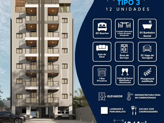 Imagem 9: Apartamentos modernos à venda no JARDIM GISELA, TOLEDO - PR